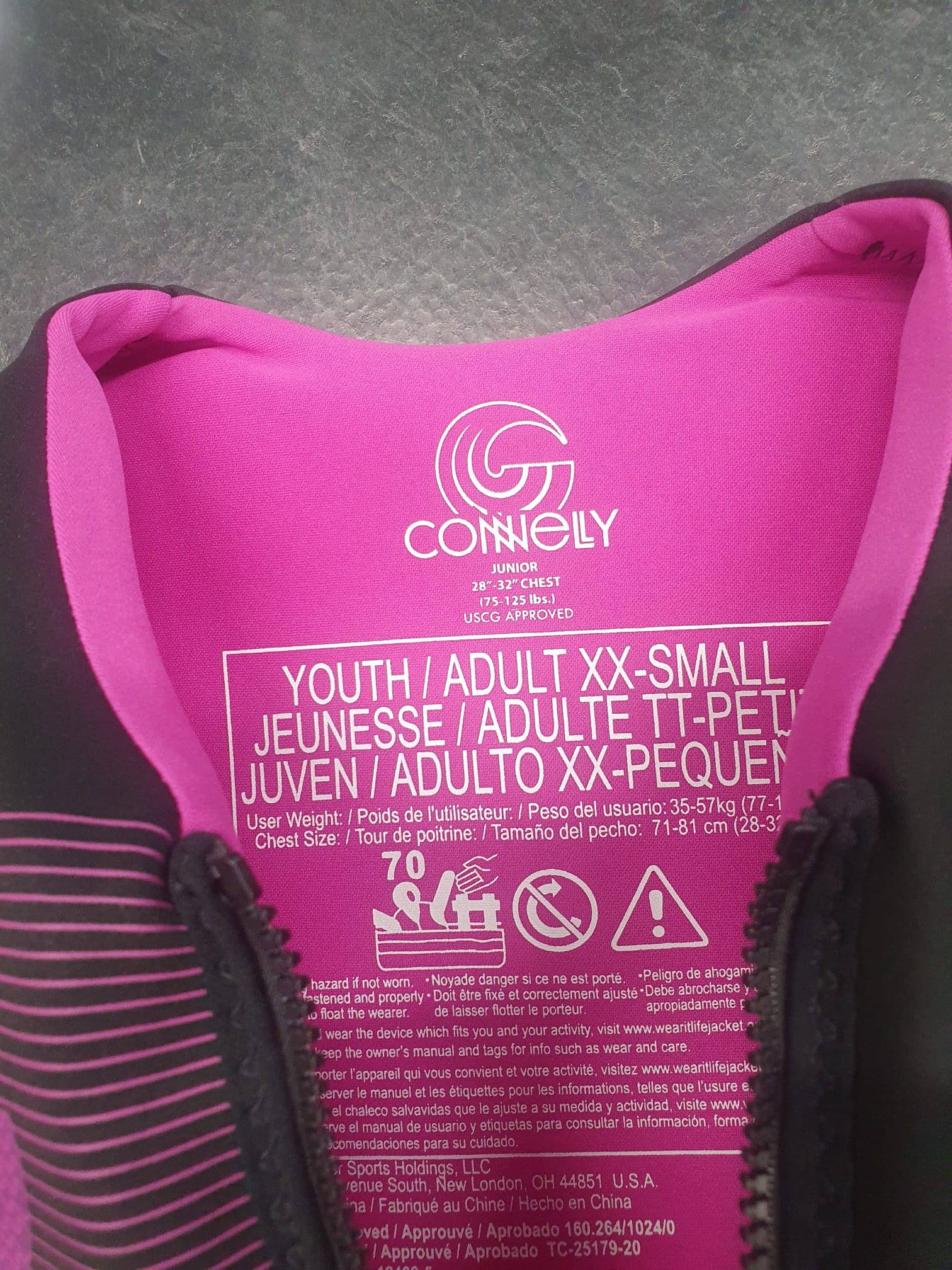 Connelly Life Jacket - Youth / Adult XX Small - USCG Approved