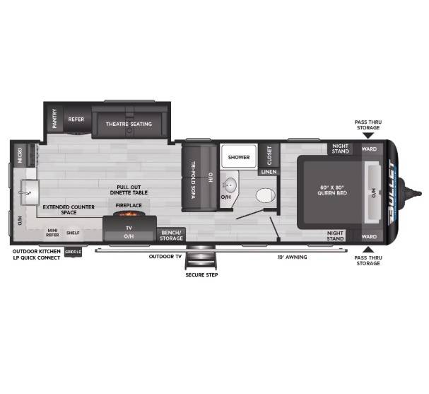 2025 Keystone RV Bullet Crossfire 270RKS-18