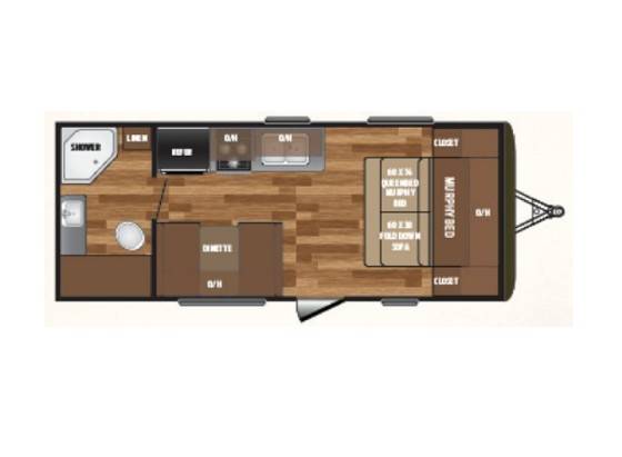 2017 Keystone RV Hideout 192LHS-16