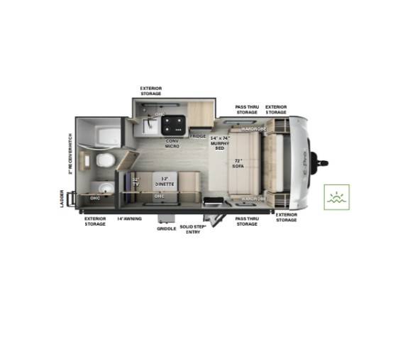 2024 Forest River Flagstaff E-Pro 19FDS-15