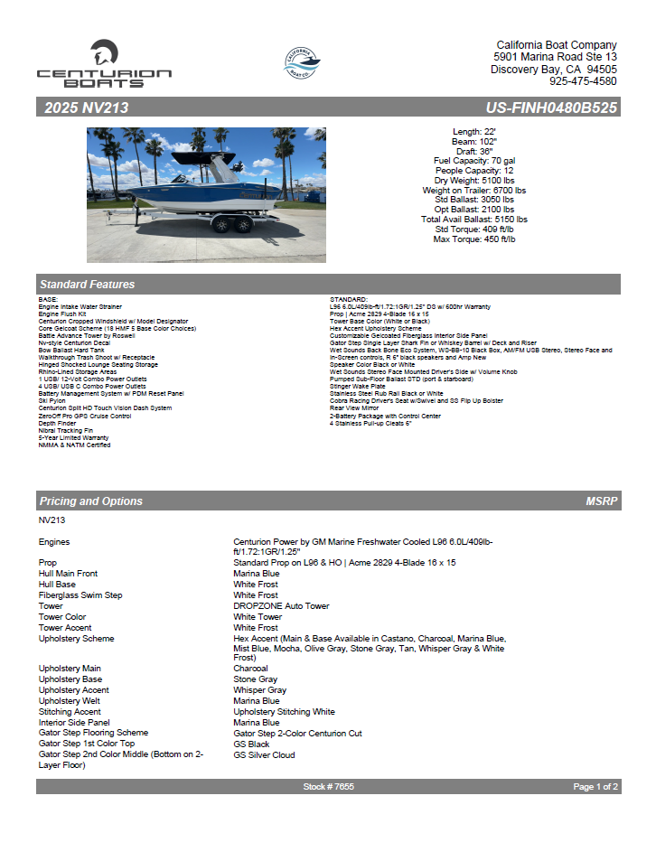 2025 Centurion Nv213-2