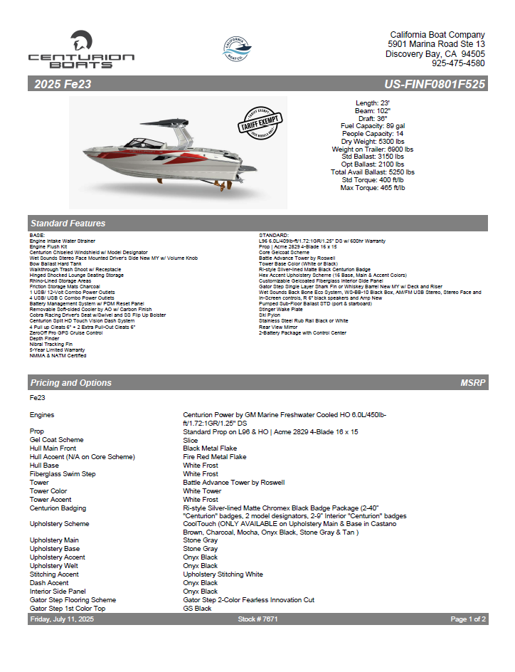2025 Centurion Fe23-2
