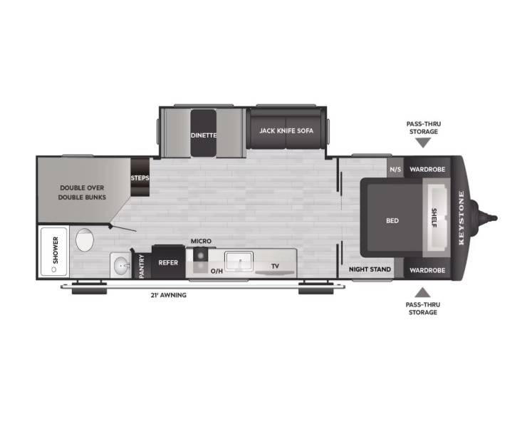 2026 Keystone RV Bullet Classic 26BHC-17