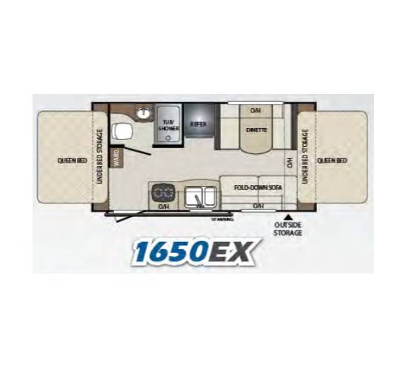 2018 Keystone RV Bullet Crossfire 1650EX-2