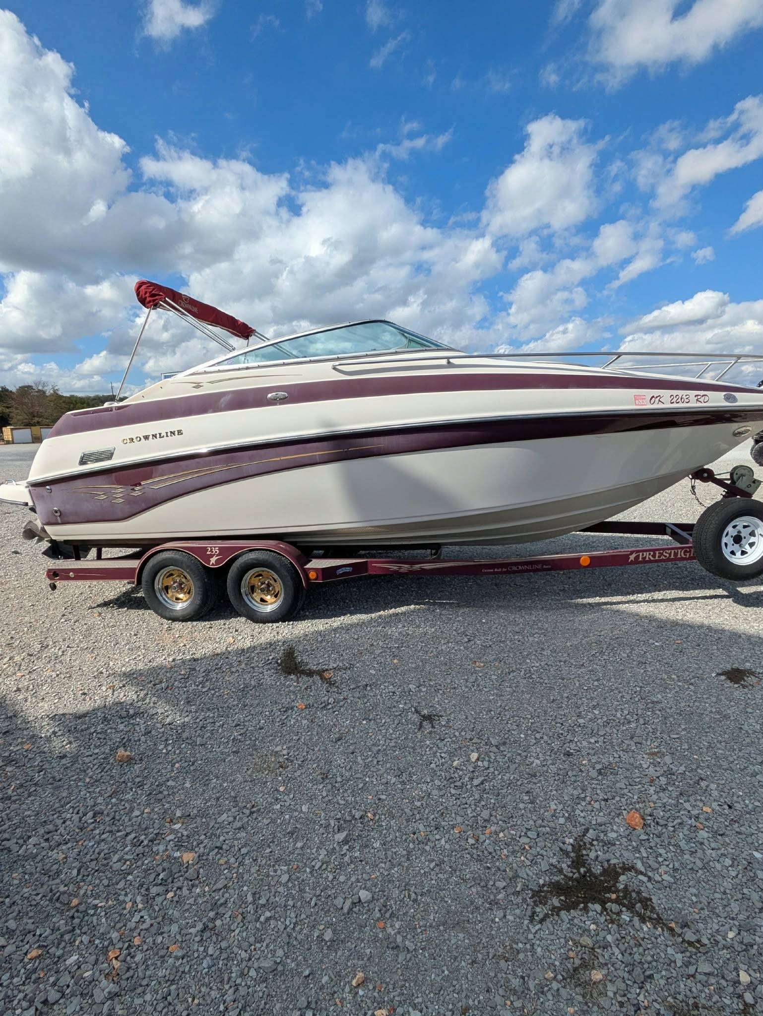 2004 CROWNLINE 235 CCR SINGLE MERCRUISER 350 MAG MP WITH TRAILER-3