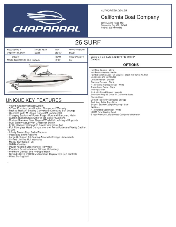 2025 Chaparral 26 Surf 2