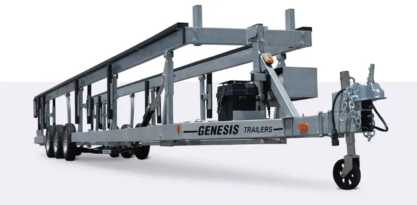 Genesis Th 28' Triple Axle Tri-toon Hydraulic Trailer 