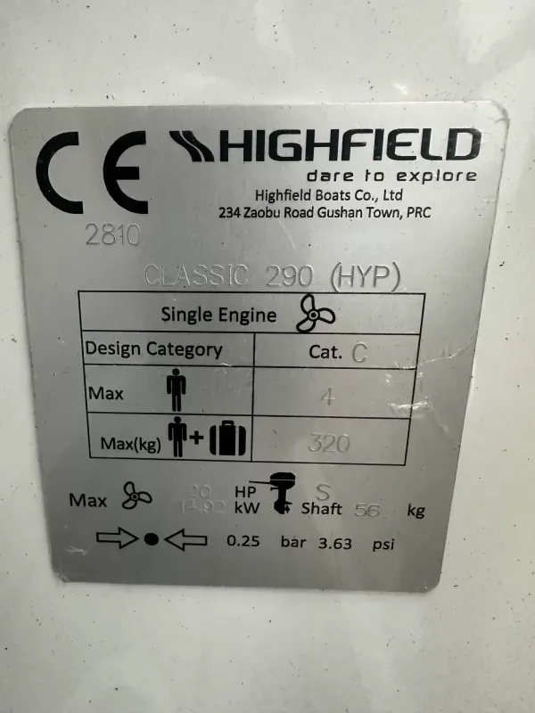 Highfield CL290 2026-2