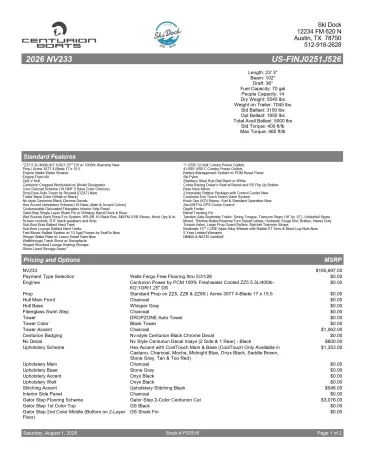 2026 Centurion Nv233-4