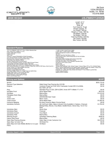 2026 Centurion Nv243-4