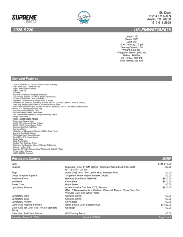 2026 Supreme S220-4