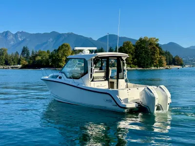 New 2026 Boston whaler 325 Conquest Pilothouse for Sale | Vancouver, BC | M&P Yacht Centre | 68ba029f97b34733670548ec