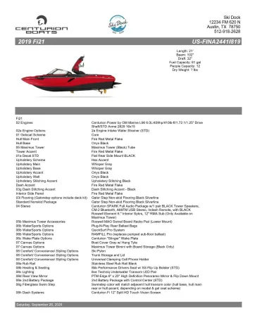 2019 Centurion Fi21-26